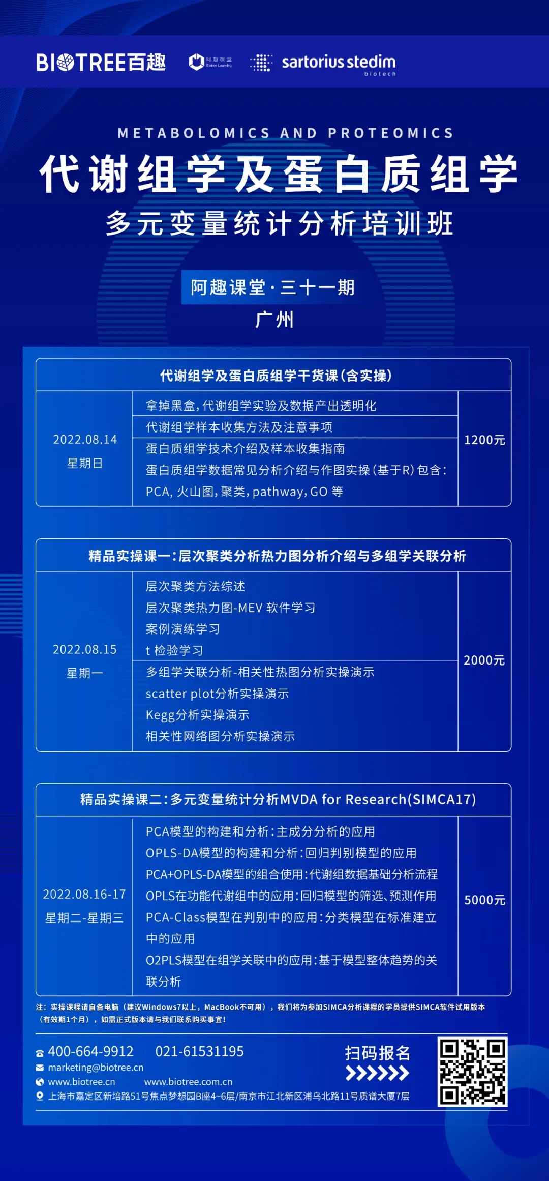 报名入口开启 | 第31期代谢组学及蛋白质组学线下培训班来了！(图1)