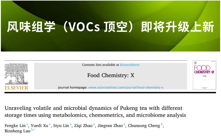Food Chem. X(IF=8.2)|陈化20年的蒲坑茶里藏着什么?天津理工联合中科院团队利用多组学首次揭开黑茶“越陈越香的神秘面纱！(图1)