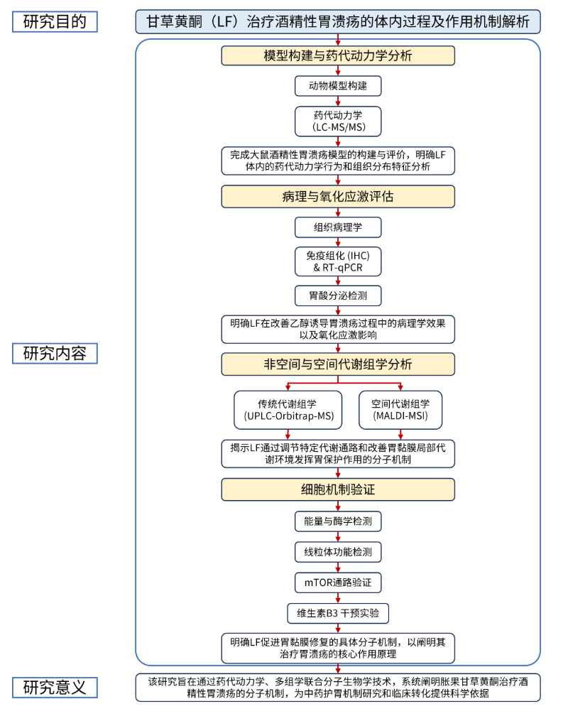 Food Res.Int.(IF=8.0)|喝酒伤胃为何难愈？南方医科大学研究团队用空间代谢组学找到甘草黄酮护胃的总开关(图2)